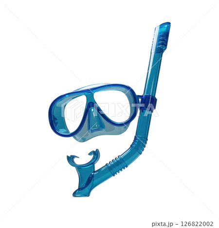 Blue Snorkeling Mask and Snorkel Set for Underwater Exploration 126822002