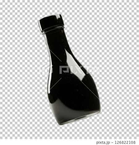 Dark Glass Soy Sauce Bottle with Black Cap Dark Glass Soy Sauce Bottle with Black Cap 126822108