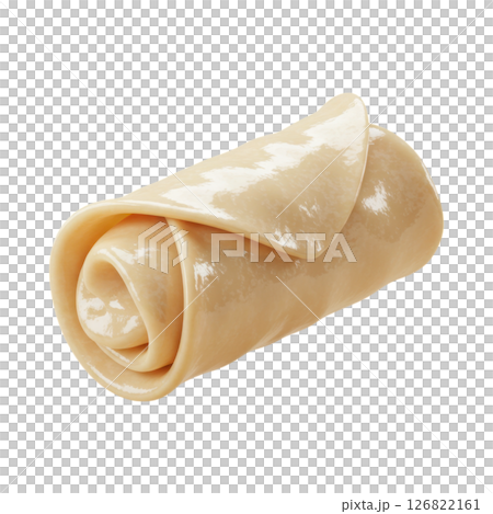 Smooth Raw Spring Roll Dough for Asian Cuisine and Culinary Projects 126822161