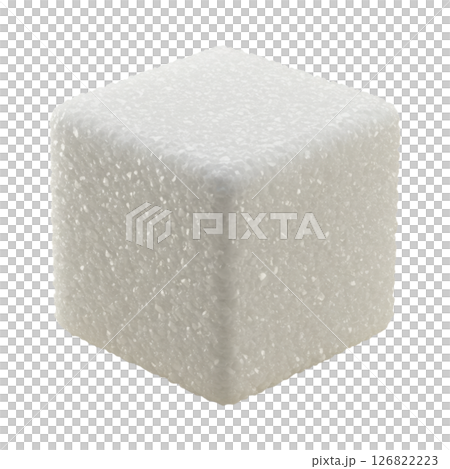 Single White Sugar Cube for Coffee, Tea, and Sweetening Single White Sugar Cube for Coffee, Tea, and Sweetening 126822223