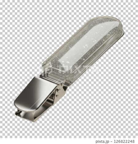 Shiny Metal Suspender Clip with Transparent Glitter Top Shiny Metal Suspender Clip with Transparent Glitter Top 126822248