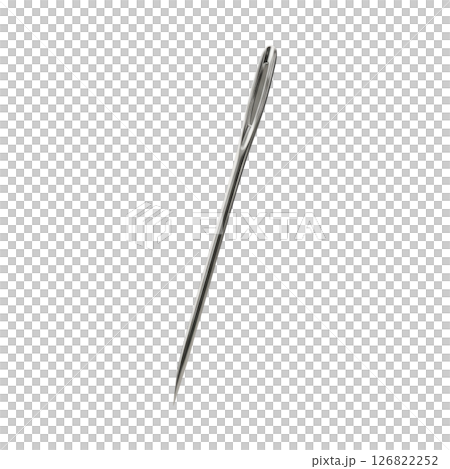 Shiny Metallic Sewing Needle with Eye for Thread Shiny Metallic Sewing Needle with Eye for Thread 126822252