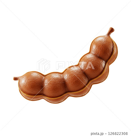Vibrant 3D Tamarind Pod for Healthy Food and Tropical Cuisine 126822308