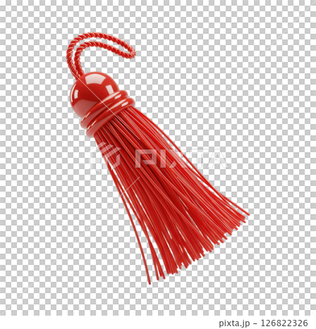 Vibrant Red Decorative Tassel Vibrant Red Decorative Tassel 126822326