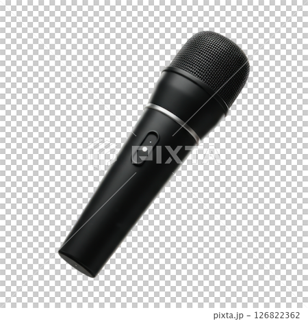 Professional Black Microphone for Conferences and Public Speaking 126822362