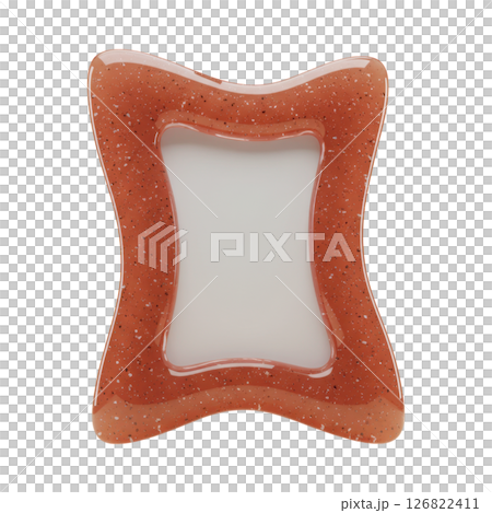Stylish Wavy Speckled Picture Frame for Photos and Art Display 126822411