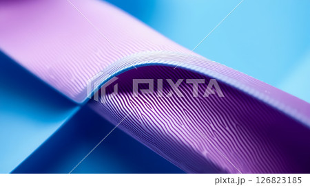 3D macro ribbon wallpaper with clean lines and geometric balance. 3D macro ribbon wallpaper with clean lines and geometric balance. 126823185