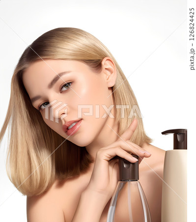 Luminous Blonde Beauty With Hair & Skincare Essentials 126824425