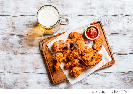 Buffalo style chicken wings 126824765