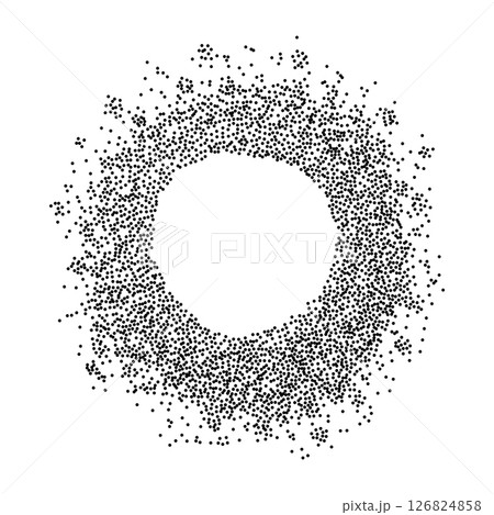 Round dotted frame Round dotted frame 126824858