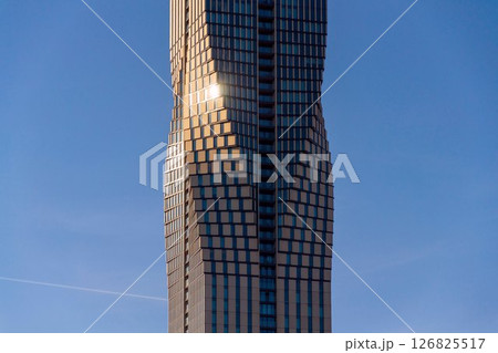 The tallest building in Scandinavia Karlatornet skycraper in Lindholmen, Gothenburg, Sweden, sunny day 126825517