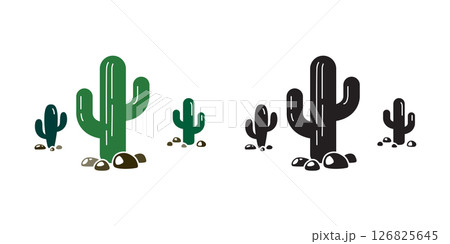 cactus vector icon Desert flower cartoon character logo botanica plant garden symbol illustration doodle tattoo stamp clip art design [Converted].eps 126825645