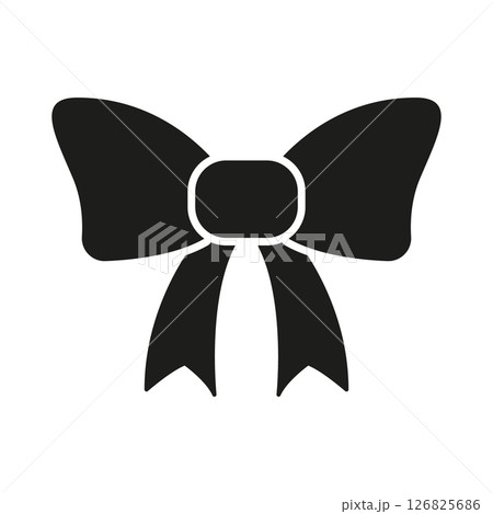 Black Bow Tie Solid Icon. Formal Attire, Decoration, And Gift Wrapping Silhouette Symbol. Fashion Accessory And Celebration Design Element. Isolated Vector Illustration Black Bow Tie Solid Icon. Formal Attire, Decoration, And Gift Wrapping Silhouette Symbol. Fashion Accessory And Celebration Design Element. Isolated Vector Illustration 126825686