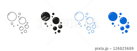 Bubble Circle Line And Solid Icon Set. Air And Water Bubble Symbol Collection. Isolated Vector Illustration Bubble Circle Line And Solid Icon Set. Air And Water Bubble Symbol Collection. Isolated Vector Illustration 126825689