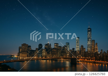 夜の都会画 夜の都会画 126825760