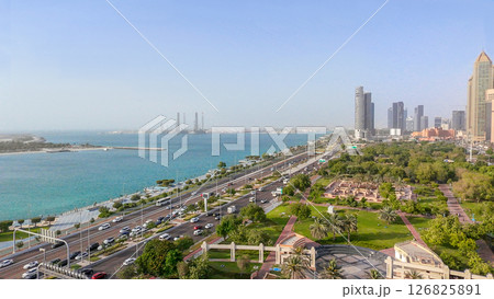 Formal Garden  - so named park in Abu Dhabi   in downtown 126825891