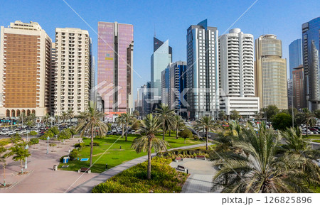 Capital Garden - so named park in Abu Dhabi in downtown Capital Garden - so named park in Abu Dhabi in downtown 126825896