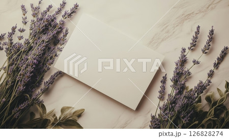 Mockup For Letter With Delicate Little Lavender 126828274