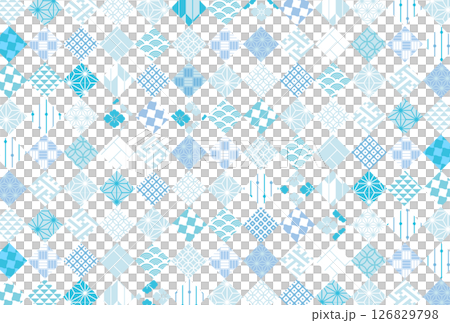 Cool Japanese pattern background illustration for the summer season Cool Japanese pattern background illustration for the summer season 126829798