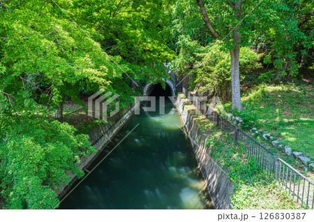 琵琶湖疏水　第一疏水　第三トンネル入口　京都市 126830387