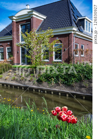 Red Brick House by the Canal 126830927