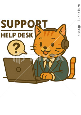 サポートヘルプデスクねこ 126831076