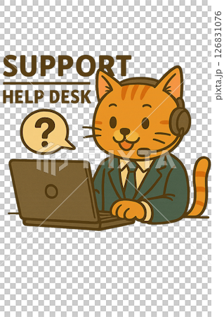 サポートヘルプデスクねこ 126831076