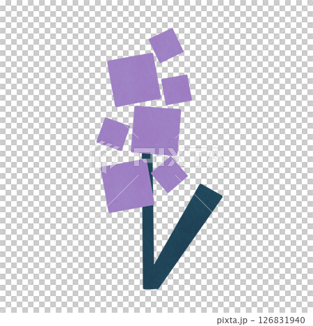 Flower with overlapping squares (purple) Flower with overlapping squares (purple) 126831940