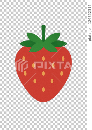 イチゴのフラットイラスト 126832512