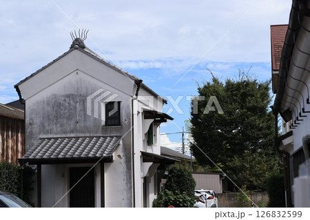 レトロな建物の建つさいたま市岩槻区の風景 126832599