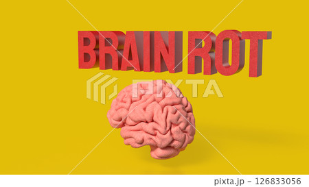 The Brain Rot for Technology concept 3d Rendering. 126833056
