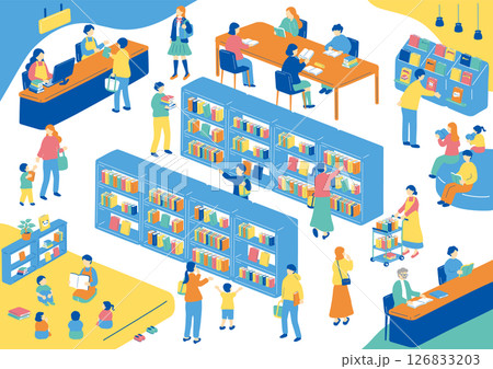 図書館の風景 図書館の風景 126833203