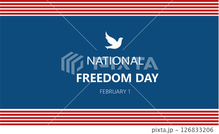 A visual tribute for National Freedom Day on February 1, celebrating liberty and equality it represents 126833206