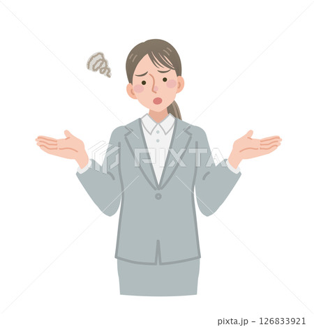 お手上げなビジネスウーマン 126833921