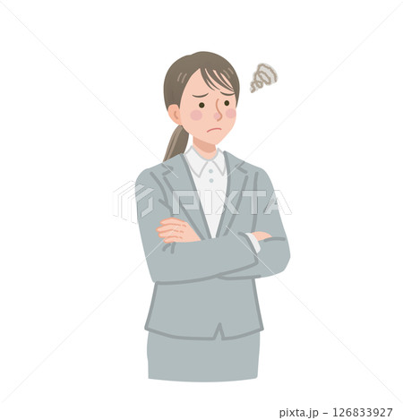 悩むビジネスウーマン 126833927