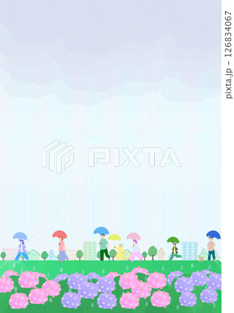 雨の日　風景イラスト 126834067
