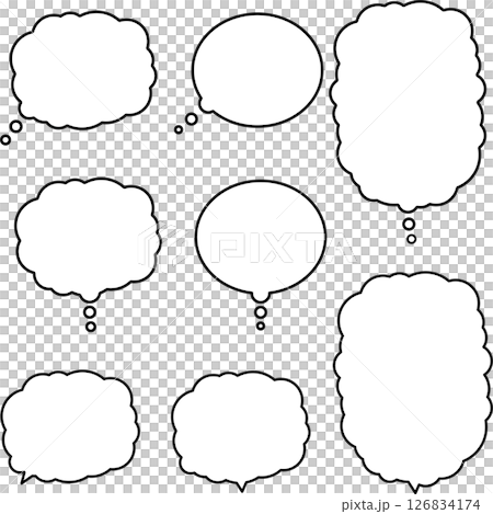 雲形的氣泡集 126834174