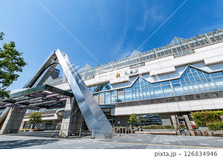 岐阜県岐阜市 快晴のJR岐阜駅(中央南口) 岐阜県岐阜市 快晴のJR岐阜駅(中央南口) 126834946