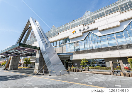 岐阜県岐阜市 快晴のJR岐阜駅(中央南口) 岐阜県岐阜市 快晴のJR岐阜駅(中央南口) 126834950