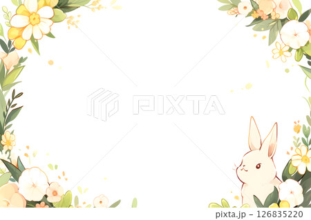 ウサギの背景素材 126835220