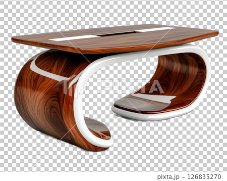 Sleek modern office desk with unique design and elegant finish 126835270