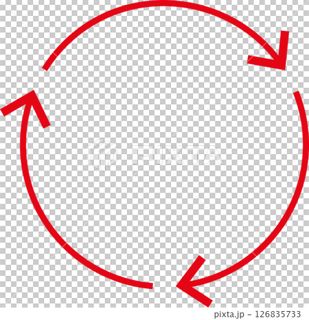 Arrow (circulation) cycle icon recycle thin 126835733