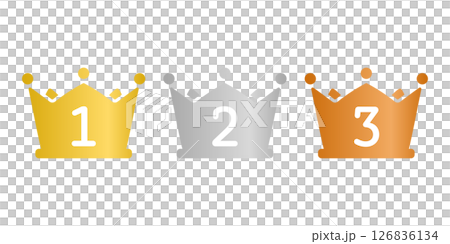 王冠と数字 126836134