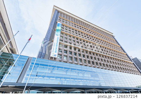 岐阜県岐阜市　新しく建て替えられた岐阜県庁 126837214