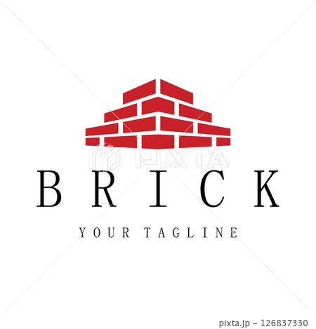 creative brick logo designs for buildings, architectural buildings, civil engineering, building materials shops creative brick logo designs for buildings, architectural buildings, civil engineering, building materials shops 126837330