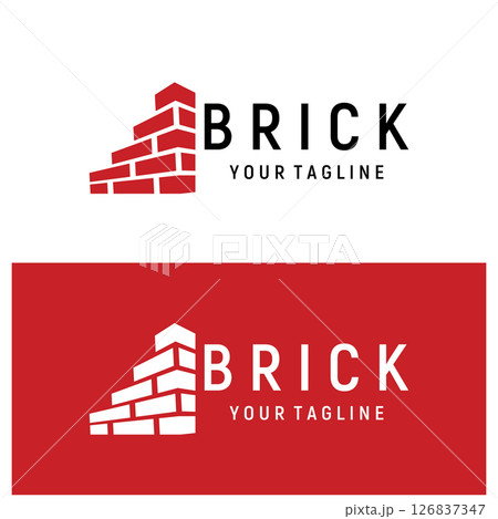 creative brick logo designs for buildings, architectural buildings, civil engineering, building materials shops creative brick logo designs for buildings, architectural buildings, civil engineering, building materials shops 126837347