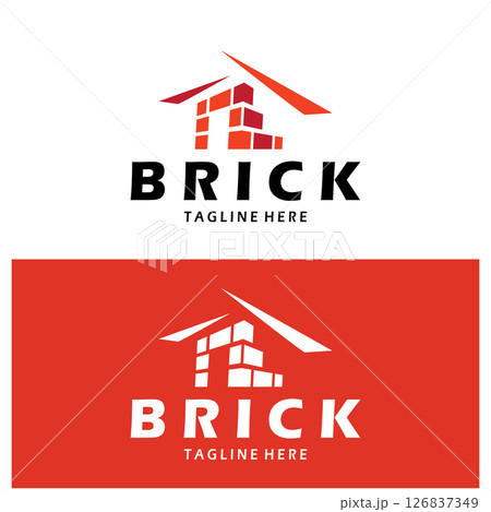 creative brick logo designs for buildings, architectural buildings, civil engineering, building materials shops creative brick logo designs for buildings, architectural buildings, civil engineering, building materials shops 126837349