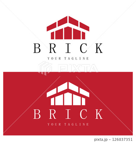 creative brick logo designs for buildings, architectural buildings, civil engineering, building materials shops creative brick logo designs for buildings, architectural buildings, civil engineering, building materials shops 126837351
