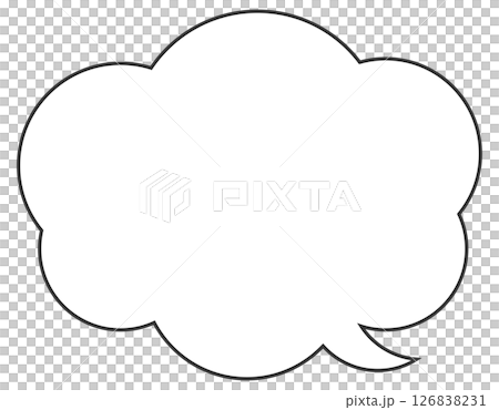 Illustration of a simple speech bubble 126838231