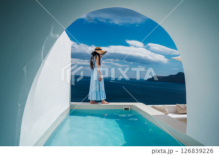 サントリーニ島の旅行で見た美しい風景（2025年） 126839226